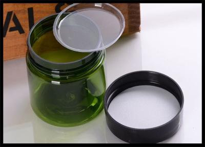 China Green Empty Face Cream Jars 50G Capacity , Plastic Cosmetic Containers With Lids for sale