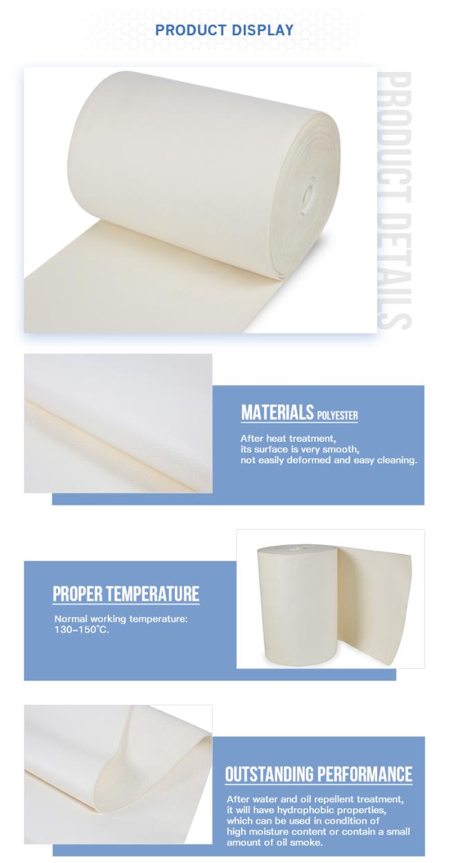 Used for industrial dust collection100% polyester needle punched nonwoven felt Air Filter Fabric For Dust Collector