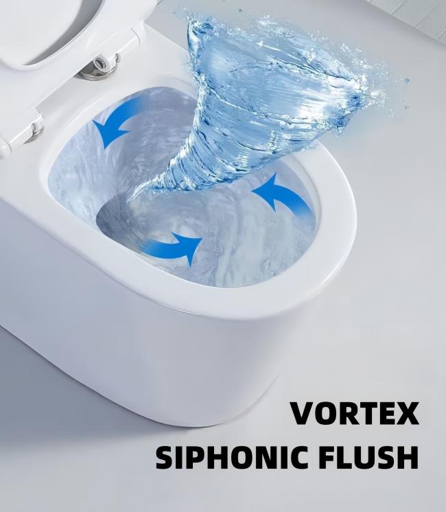 Small Bathroom Best Ceramic One Piece Toilet Bowl S Trap 300mm Dual Flush Modern