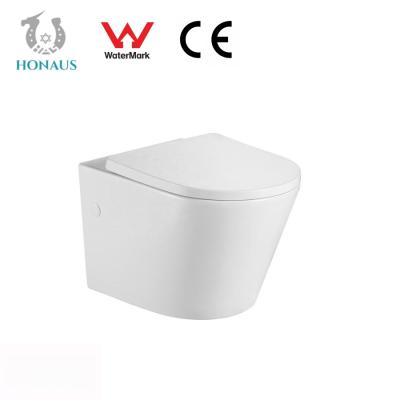 China European Style Gravity Flushing Wall Hung Toilet Bowl Sanitaryware Ceramic WC for sale