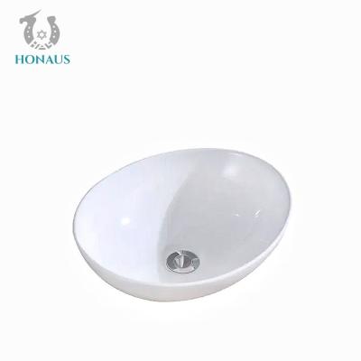 China 410*340*150mm Over Counter Wash Basin Table Top Sink Bowl Ceramic Glazed for sale