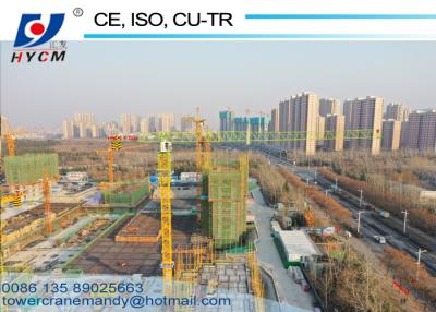 China 3m to 52m Working Range Topless Tower Cranes 400m Rope Length 5ton Top Slewing Crane 5210 for sale