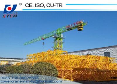 China 150m Tower Crane Lifting Height Top Slewing Crane 1600*1600*2500mm Block Mast Topless Tower Cranes for sale
