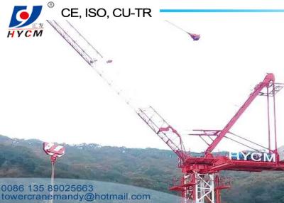China 12ton Load Fixed Out Climbing Types Of Tower Cranes Model QTD5523 55m Long Jib for sale