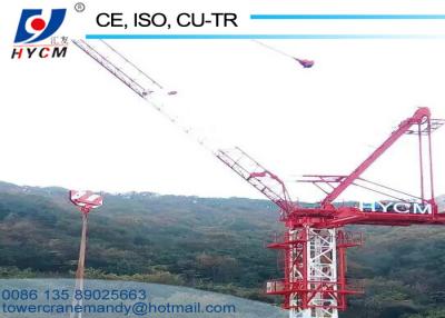China HYCM Tower CraneS D5020 Luffing Tower Cranes 50m Boom 37.5m 2*2*3m Mast Section Height Specification for sale