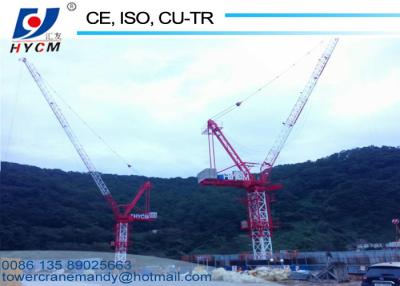 China Mast Crane QTD125-5020 Model 10tons Load Luffing Jib Tower Crane 50m Height for Sale for sale