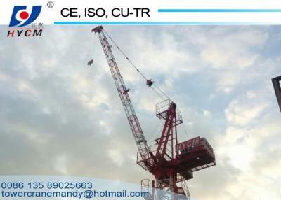 China 50 meters Lifting Height QTD125-5020 Jib Luffing Tower Crane 2*2*3m Slpit Mast EXW Factory Price for sale