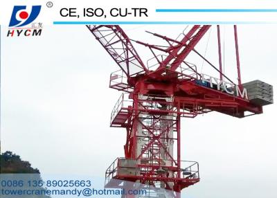 China 10ton Load Capacity Luffing Tower Crane 2*3m Split Mast L46 Fixing Angle 380V/60Hz QTD125 for sale