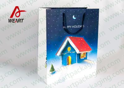 China Reusable Retro Christmas Paper Bags For Business Promotion Latest Style for sale