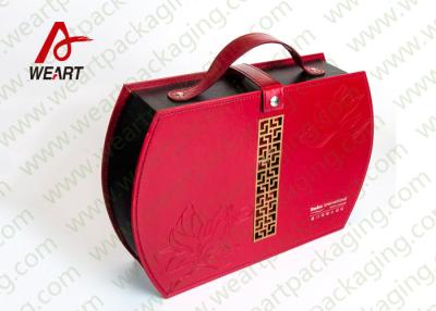 Китай Настраиваемая красная рукоятка подарочная коробка из переработанной бумаги для тортов / рекламы гостиниц продается