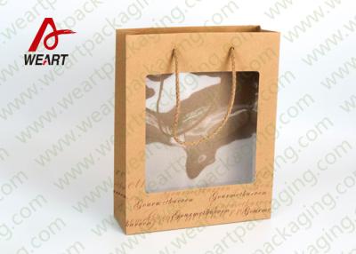 China Transparent PVC Eco Friendly Promotional Paper Bags Advertising Use for sale