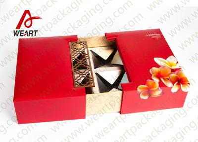 China Dos lados abiertos Cajas de cartón pequeñas con tapas para regalos acabado de revestimiento UV en venta