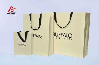 China Bottom Closure Printed Reusable Shopping Bags With Customized Logo Printing for sale