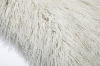China White Jacquard Mongolian Craft Fur Printed For Crafts for sale