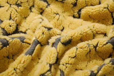 Chine le suède de jacquard de 150cm a collé le tissu de Sherpa, laine Sherpa solide à vendre