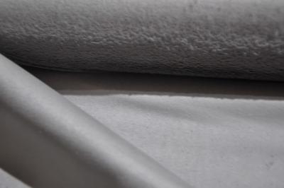 China telas ligadas do velo da camurça contínua da camurça do cabelo do coelho do teste padrão da cópia 500gsm à venda