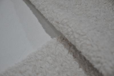 China 600gsm Fur Solid Sherpa Coating Suede Polar Fleece Fabric for sale