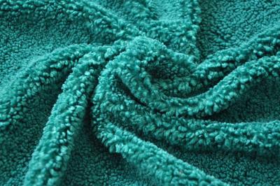 China Green 100P Wool Warp Knitted Fabric With Good Longitudinal Stability for sale