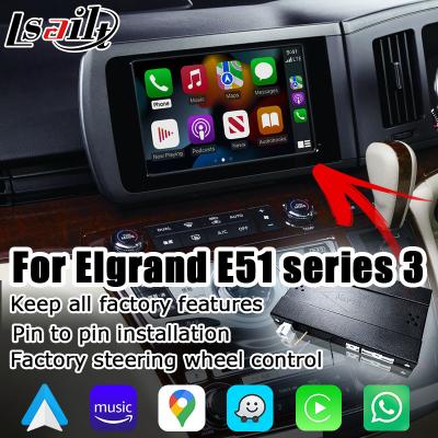 Chine Interface automatique Android Carplay sans fil Lsailt pour Nissan Elgrand E51 Series3 Japon Spec à vendre