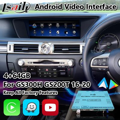 China Lsailt Android Car Multimedia Interface for Lexus GS300h GS200t GS350 GS450h GSF GS L10 2016-2020 for sale
