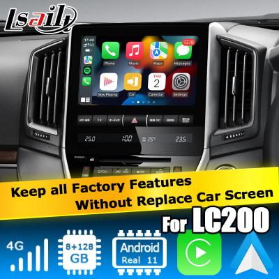 China Toyota Land Cruiser LC200 Android video interface 8+128GB powered by Qualcomm with carplay android auto for sale