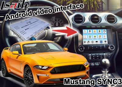 China Mustang SYNC 3 Android GPS navigation box WIFI BT Google apps video interface wireless carplay for sale