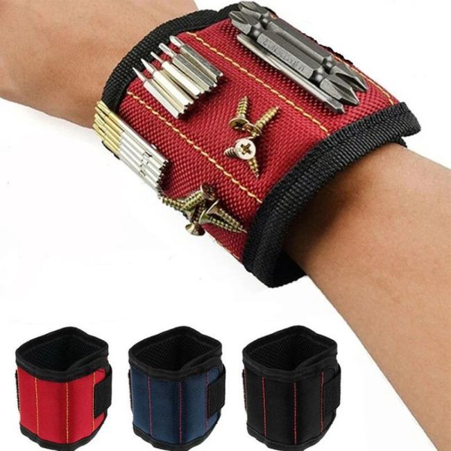 Magnetic Wrist Support Band with Strong Magnets for Holding Screws Nail Bracelet Belt Support