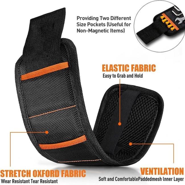 Magnetic Wristband Tool Belts Strong Magnets for Holding Screws Nails Drill Bits DIY