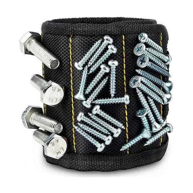 Strong Magnetic Wristband for Holding Screws Nails Drilling Bits Wrist Tool Holder Belts
