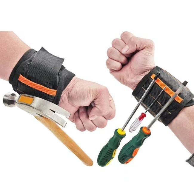 Magnetic Wrist Support Band Strong Magnets for Holding Screws Nail Bracelet Belt Support