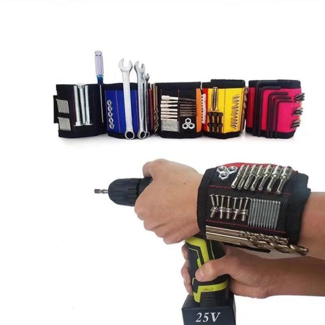 Magnetic Wrist Support Band Strong Magnets for Holding Screws Nail Bracelet Belt Support