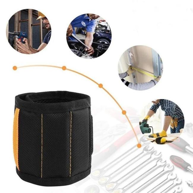 Magnetic Wrist Support Band Strong Magnets for Holding Screws Nail Bracelet Belt Support