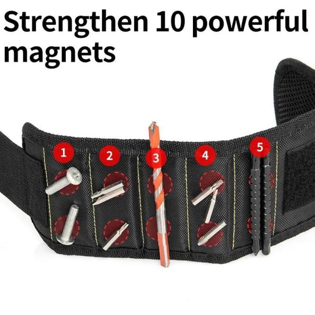 Multifunctional Magnetic Wrist Strap Screw Storage Bag Portable Electrician Wrist Guard Oxford Cloth Tool