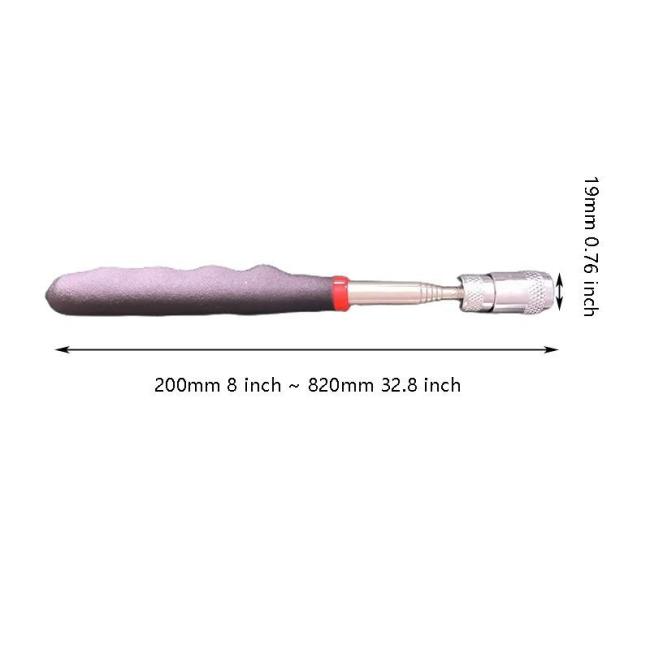 Retractable Telescopic Magnetic Pickup with Light Auto Repair Tool