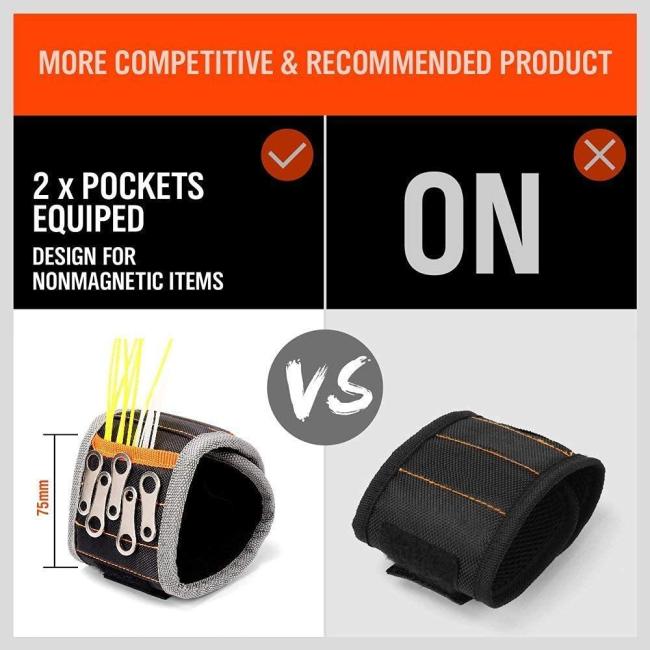 Magnetic Wristband & Universal Socket Grip for Tools
