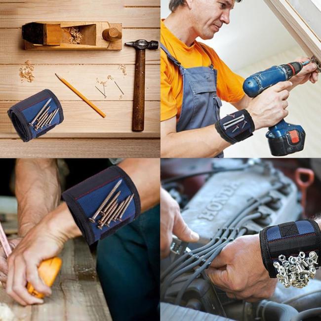 Magnetic Wristband for Holding Screws, Tool Belt Holder Cool Gadgets for Stocking Stuffer