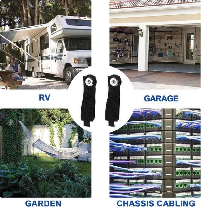 Ergonomic Magnetic Hanging Strap with Extension Cord Holder for Cables Hoses