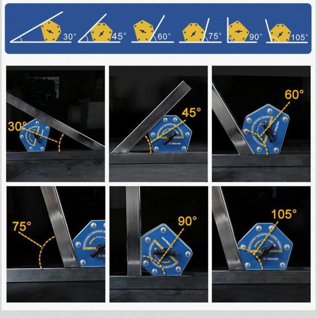 Magnetic Welding Holders Angle Solder Arrow Magnet Weld Fixer Positioner Ferrite Holding