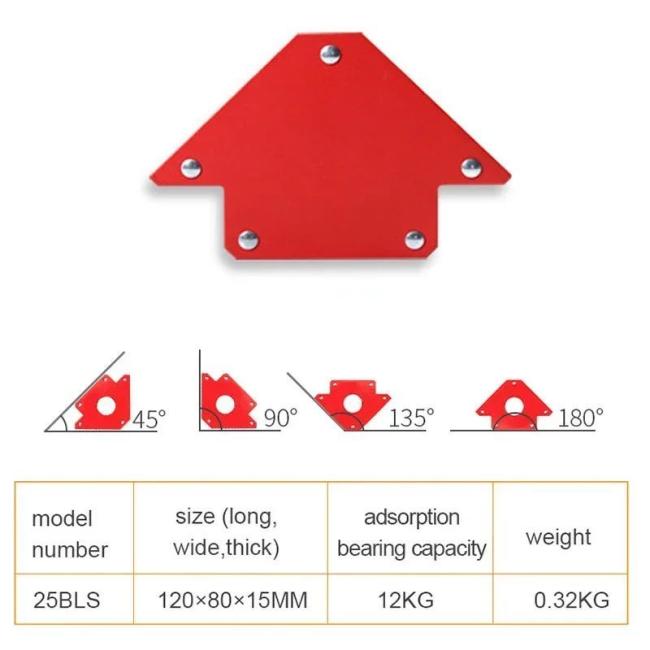 Magnetic Welding Positioner Welding Aid Holder Magnetic Suction Stone Holder Welding Tool