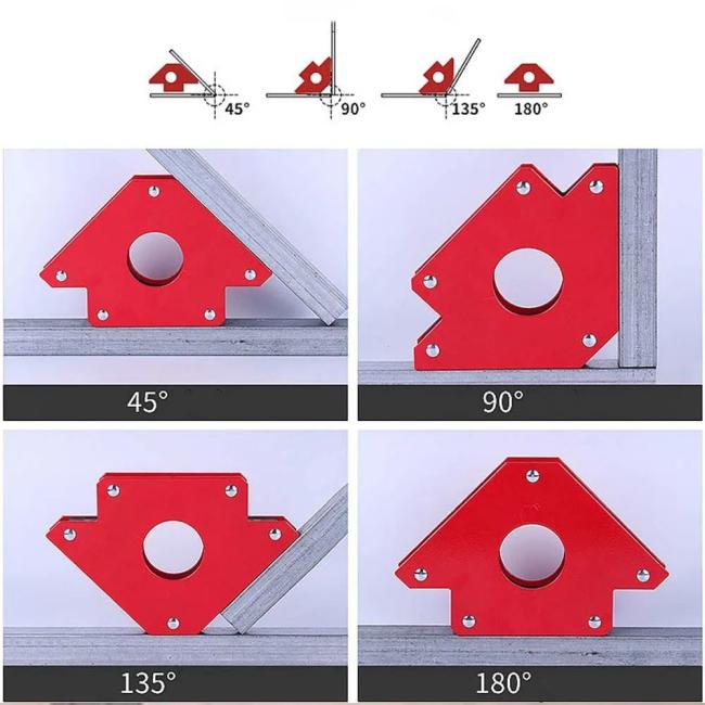 Welding Auxiliary Magnetic Holder Strong Magnet 3 Angle Arrow Positioner Power Soldering Speciality Locator Tool