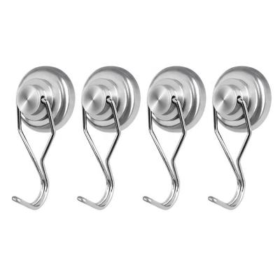 China Nickel Coating Industrial Magnetic Hooks Rare Earth Magnet Hooks Multifunctional for sale
