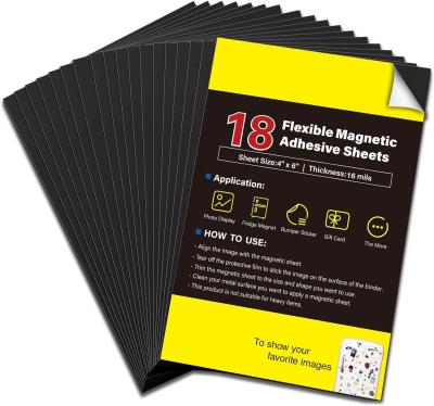 China 18Pcs Square Flexible Magnet Sheets For Crafts Photos And Die Storage for sale