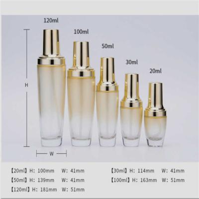 Chine Bouteille cosmétique en verre multifonctionnelle de pompe à vendre