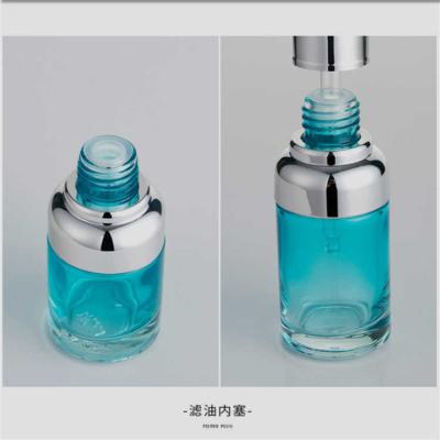 Chine Bouteille 50ML en verre cosmétique portative avec étanche réutilisable de pompe privée d'air à vendre