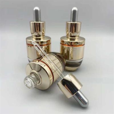 Chine le compte-gouttes 30ml en verre de luxe d'or met en bouteille avec toxique pratique de pipette non à vendre