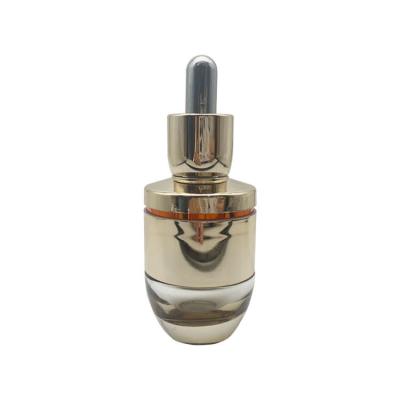 Chine le compte-gouttes 30ml en verre de luxe d'or met en bouteille avec toxique pratique de pipette non à vendre
