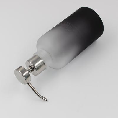 Chine Pissette en verre de main de Multiscene ISO9001, bouteille en verre de distributeur d'ODM avec la pompe à vendre