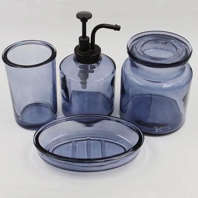 Chine Les bouteilles de distributeur de Crystal Anti Rust Glass Soap ont placé ISO14001 inodore à vendre