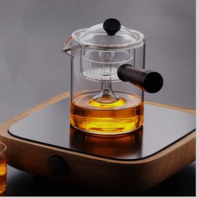 Chine Théière en verre vigoureuse ISO9001 inodore de verrerie résistante à la chaleur de -4 à 302 °F à vendre