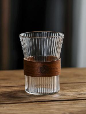 Chine Pot en verre de verrerie résistante à la chaleur ultra-légère avec 400ml en bambou inodore à vendre